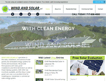 Tablet Screenshot of pawindandsolar.com